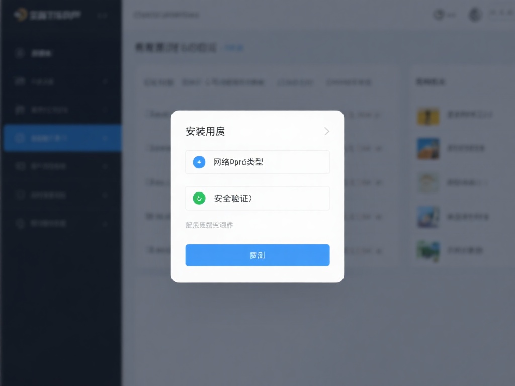 在安装过程中会要求您选择网络协议类型与安全验证方式